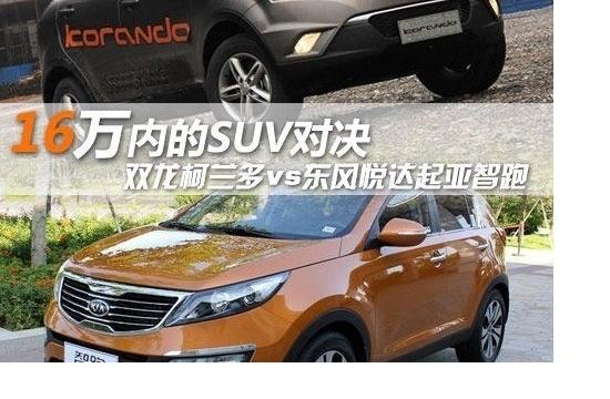 16萬內(nèi)的SUV對決 雙龍柯蘭多VS起亞智跑